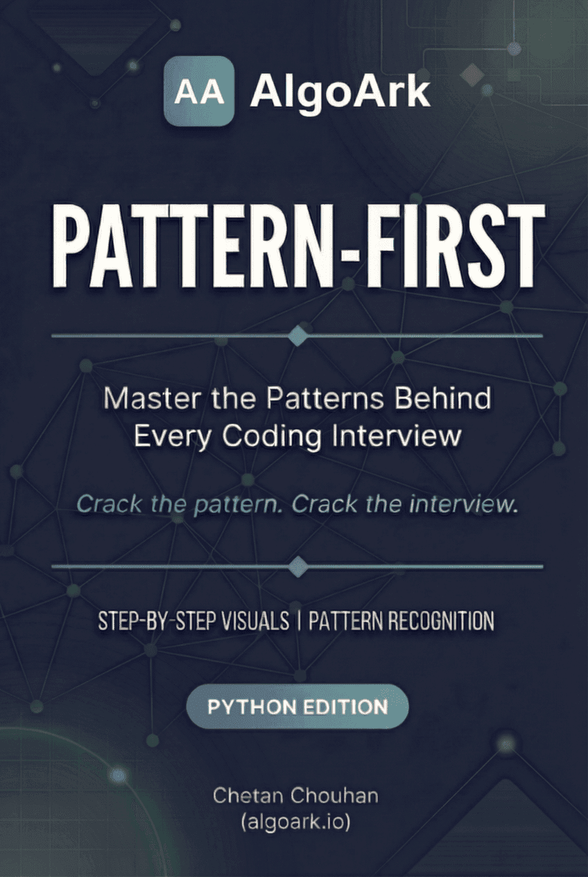 Pattern-First book cover — Master the Patterns Behind Every Coding Interview